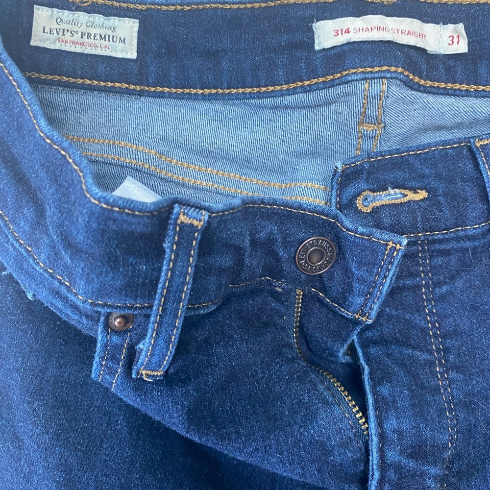Levi's Blue Straight Leg Jeans Classic Denim